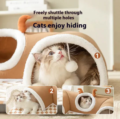 Cat Hideaway Tunnel Bed
